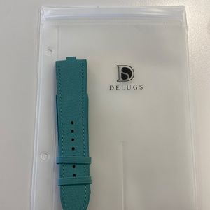 Unisex green  DELUGS Chevre Vacheron Constantin Overseas Strap